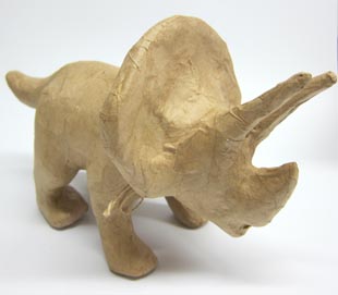 Pappmachè-Figur Triceratops